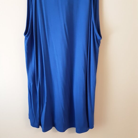 Cable & Gauge New! Blue Sleeveless Top Blouse Size Med. - Picture 7 of 13